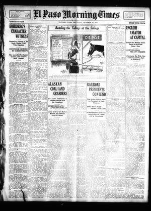 Primary view of object titled 'El Paso Morning Times (El Paso, Tex.), Vol. 30, Ed. 1 Saturday, October 15, 1910'.