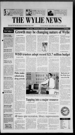 The Wylie News (Wylie, Tex.), Vol. 50, No. 13, Ed. 1 Wednesday, August 28, 1996