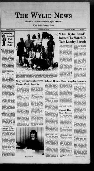 Primary view of object titled 'The Wylie News (Wylie, Tex.), Vol. 41, No. 45, Ed. 0 Wednesday, April 19, 1989'.
