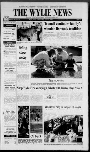 The Wylie News (Wylie, Tex.), Vol. 55, No. 47, Ed. 1 Wednesday, April 16, 2003
