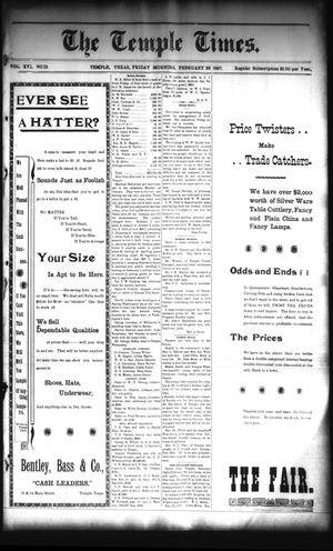 The Temple Times. (Temple, Tex.), Vol. 16, No. 13, Ed. 1 Friday, February 26, 1897