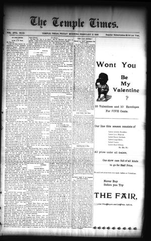 The Temple Times. (Temple, Tex.), Vol. 17, No. 10, Ed. 1 Friday, February 11, 1898