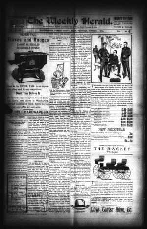 The Weekly Herald. (Weatherford, Tex.), Vol. 5, No. 23, Ed. 1 Thursday, October 6, 1904