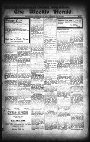 Primary view of object titled 'The Weekly Herald. (Weatherford, Tex.), Vol. 4, No. 12, Ed. 1 Thursday, July 23, 1903'.