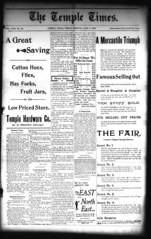 The Temple Times. (Temple, Tex.), Vol. 18, No. 26, Ed. 1 Friday, June 9, 1899