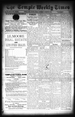 The Temple Weekly Times (Temple, Tex.), Vol. 7, No. 29, Ed. 1 Saturday, August 18, 1888
