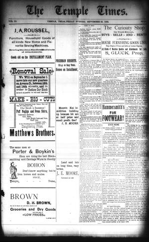 The Temple Times. (Temple, Tex.), Vol. 11, No. 41, Ed. 1 Friday, September 23, 1892