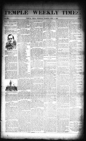 Temple Weekly Times. (Temple, Tex.), Vol. 12, No. 80, Ed. 1 Thursday, June 9, 1892
