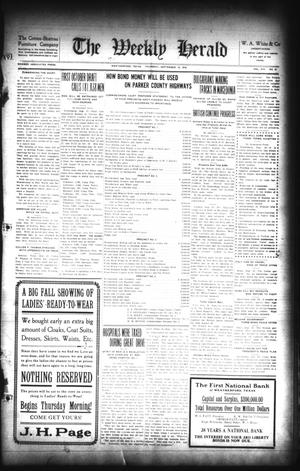 The Weekly Herald (Weatherford, Tex.), Vol. 19, No. 21, Ed. 1 Thursday, September 19, 1918