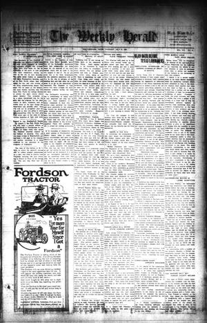 The Weekly Herald (Weatherford, Tex.), Vol. 21, No. 16, Ed. 1 Thursday, July 21, 1921