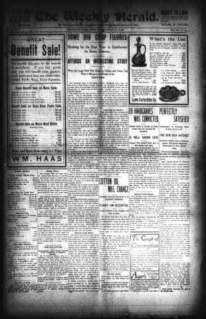 The Weekly Herald. (Weatherford, Tex.), Vol. 8, No. 34, Ed. 1 Thursday, January 16, 1908