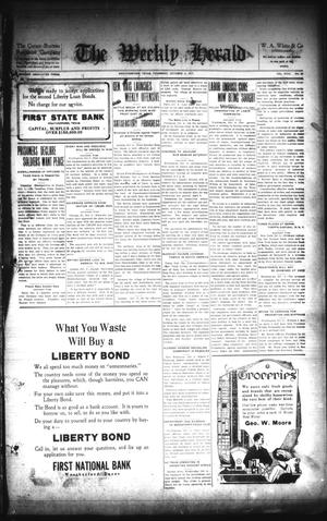 The Weekly Herald (Weatherford, Tex.), Vol. 18, No. 23, Ed. 1 Thursday, October 4, 1917