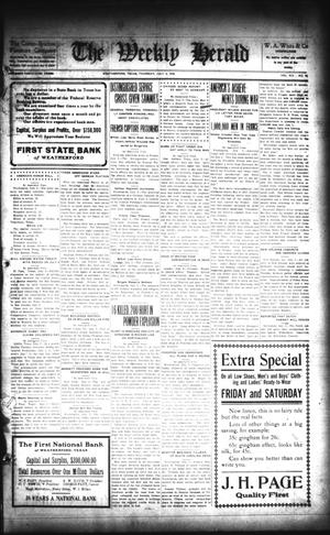 The Weekly Herald (Weatherford, Tex.), Vol. 19, No. 10, Ed. 1 Thursday, July 4, 1918