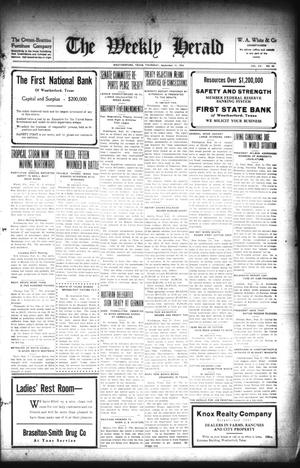 The Weekly Herald (Weatherford, Tex.), Vol. 20, No. 23, Ed. 1 Thursday, September 11, 1919
