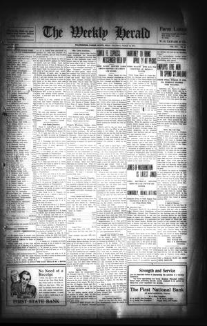 The Weekly Herald (Weatherford, Tex.), Vol. 14, No. 45, Ed. 1 Thursday, March 19, 1914