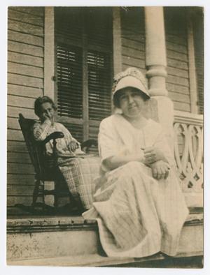 Primary view of object titled '[Portrait of Grandma Reichman and Aunt Bella]'.