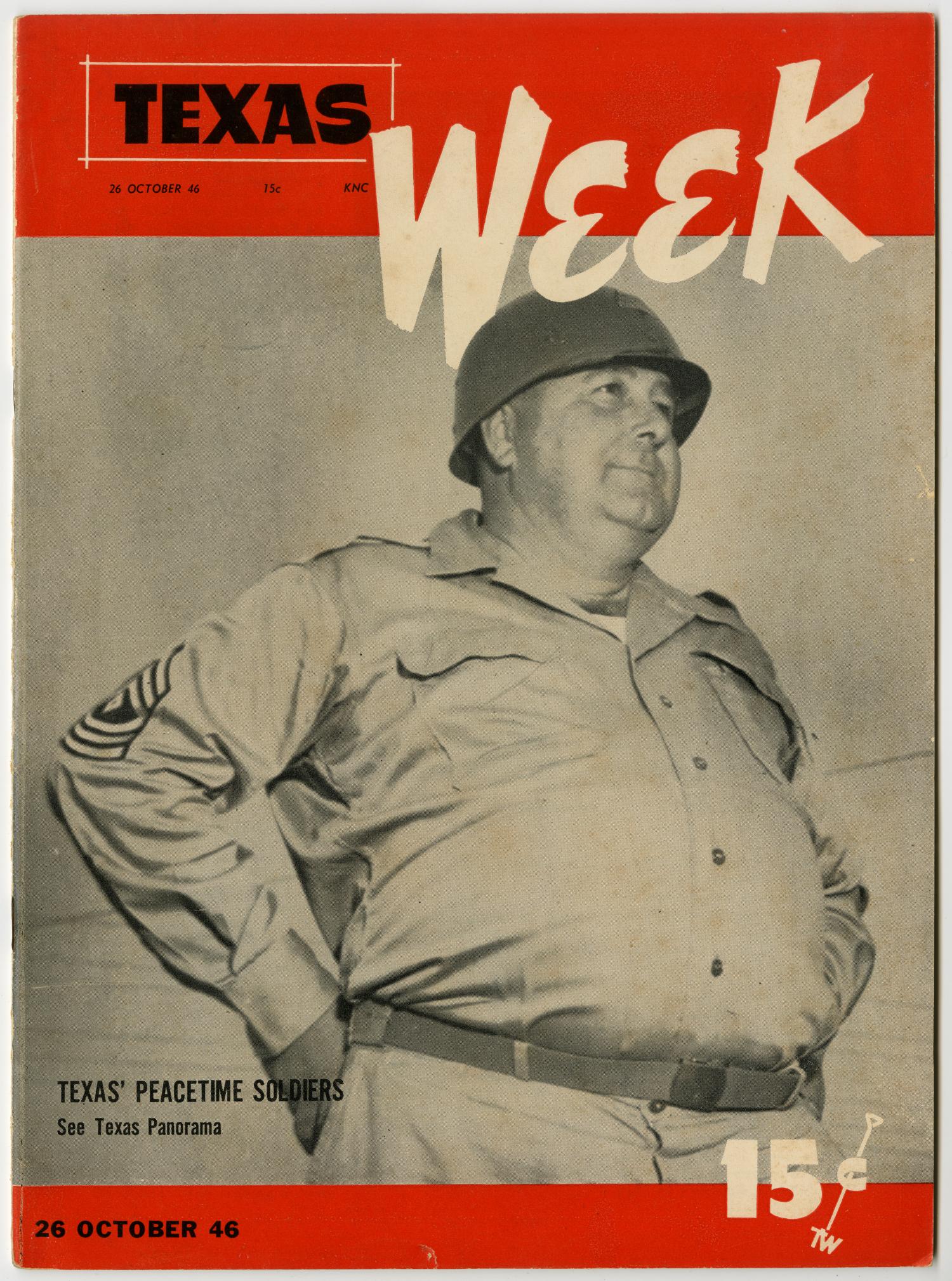 Texas Week, Volume 1, Number 11, October 26, 1946
                                                
                                                    Front Cover
                                                