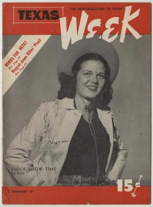 Primary view of object titled 'Texas Week, Volume 1, Number 25, February 1, 1947'.