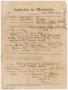 Thumbnail image of item number 1 in: '[Medical Association Application: Minnie C. O'Brien, MD]'.