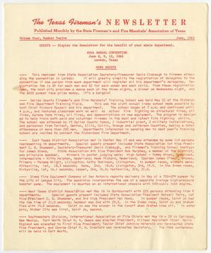 Primary view of object titled 'The Texas Fireman's Newsletter, Volume 4, Number 12, June 1965'.