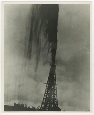 [Photograph of an Oil Gusher]