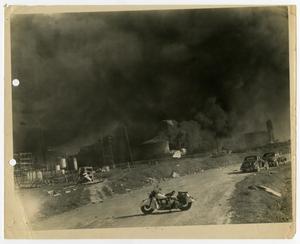 [Photograph of a Fire at Port Arthur Refinery]