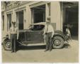Photograph: [Two Men by Assistant Chief's Car]