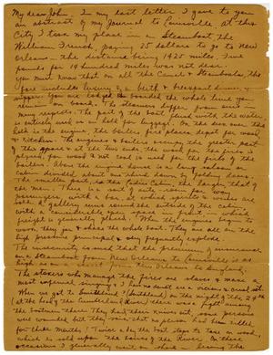 Primary view of object titled '[Transcript of letter from Thomas Falconer to John David Falconer, December [January] 5, 1841]'.