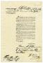 Thumbnail image of item number 1 in: '[Proclamation from Francisco Vidaurri y Villaseñor - June 24, 1834]'.