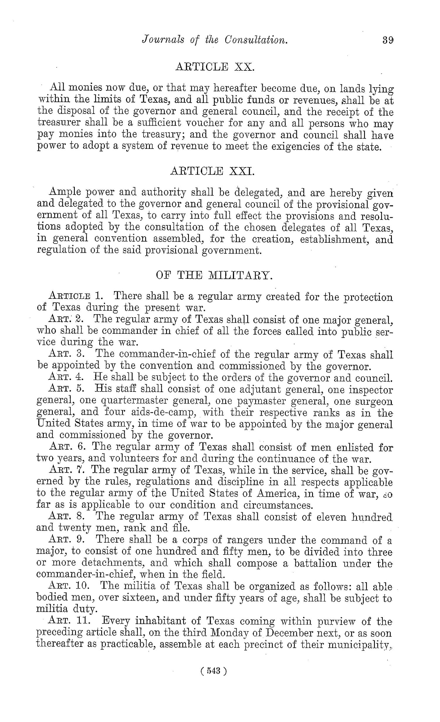 The Laws of Texas, 1822-1897 Volume 1
                                                
                                                    543
                                                