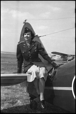 Primary view of object titled '[Photograph of Civil Air Patrol Woman]'.