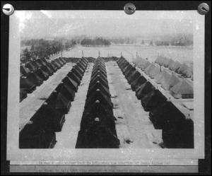 Primary view of object titled '[Photograph of Texas A&M Tent City]'.