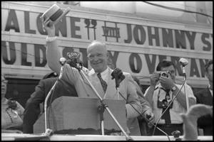 [Photograph of Dwight D. Eisenhower in Denton, Texas]