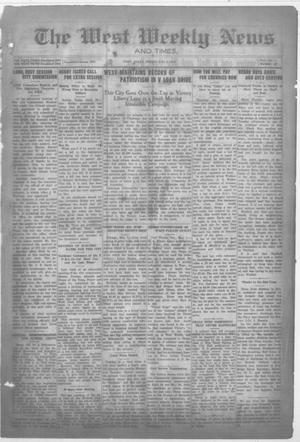 Primary view of object titled 'The West Weekly News and Times. (West, Tex.), Vol. 11, No. 29, Ed. 1 Friday, May 2, 1919'.