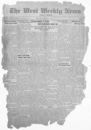 The West Weekly News and Times. (West, Tex.), Vol. 10, No. 2, Ed. 1 Friday, October 18, 1918