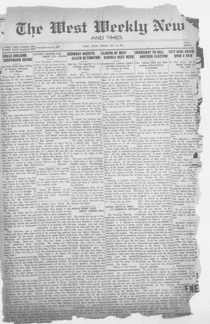 Primary view of object titled 'The West Weekly News and Times. (West, Tex.), Vol. 13, No. 31, Ed. 1 Friday, May 13, 1921'.