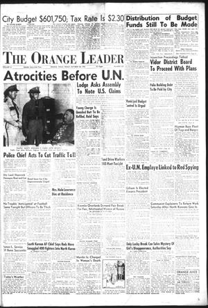 The Orange Leader (Orange, Tex.), Vol. 51, No. 257, Ed. 1 Friday, October 30, 1953