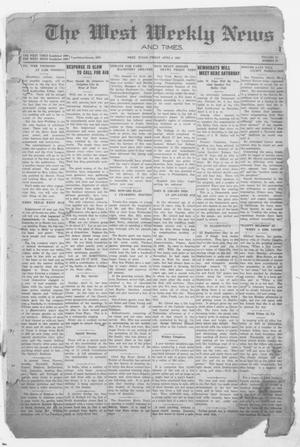 The West Weekly News and Times. (West, Tex.), Vol. 12, No. 25, Ed. 1 Friday, April 2, 1920