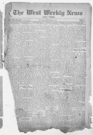 The West Weekly News and Times. (West, Tex.), Vol. 12, No. 19, Ed. 1 Friday, February 20, 1920