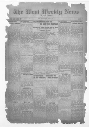The West Weekly News and Times. (West, Tex.), Vol. 10, No. 5, Ed. 1 Friday, November 8, 1918