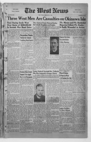 The West News (West, Tex.), Vol. 56, No. 8, Ed. 1 Friday, July 13, 1945