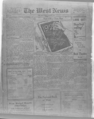 The West News (West, Tex.), Vol. 37, No. 31, Ed. 1 Friday, January 3, 1930