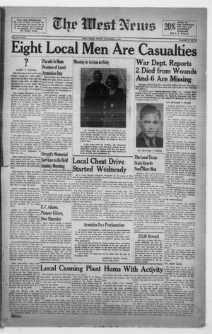 The West News (West, Tex.), Vol. 54, No. 24, Ed. 1 Friday, November 5, 1943