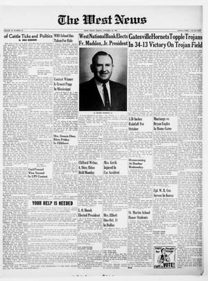 The West News (West, Tex.), Vol. 70, No. 26, Ed. 1 Friday, October 28, 1960