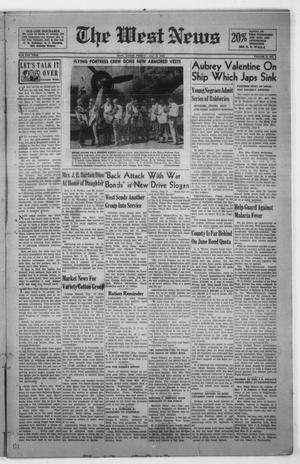 Primary view of object titled 'The West News (West, Tex.), Vol. 54, No. 8, Ed. 1 Friday, July 16, 1943'.