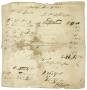 Primary view of [Lorenzo de Zavala's receipt during hotel stay in Brooklyn, June 29 1832]