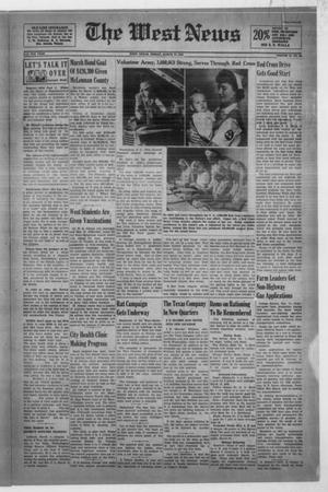 Primary view of object titled 'The West News (West, Tex.), Vol. 53, No. 42, Ed. 1 Friday, March 12, 1943'.