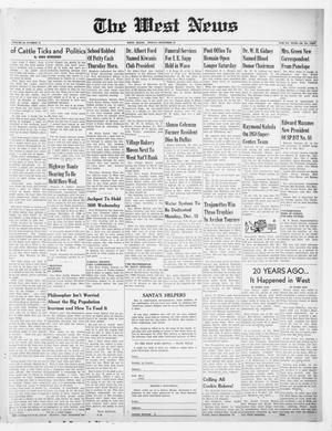 Primary view of object titled 'The West News (West, Tex.), Vol. 68, No. 32, Ed. 1 Friday, December 12, 1958'.