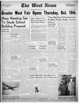 The West News (West, Tex.), Vol. 61, No. 22, Ed. 1 Friday, October 13, 1950