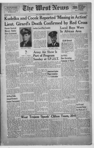 The West News (West, Tex.), Vol. 54, No. 23, Ed. 1 Friday, October 29, 1943